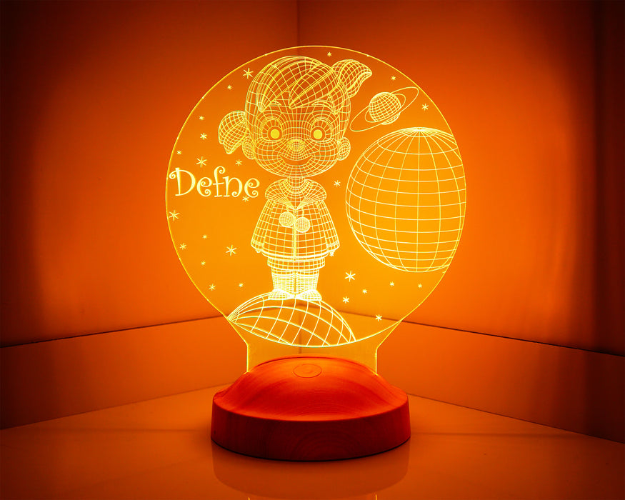 Küçük Kız Led Lamba, Kız Çocuğu Gece Lambası