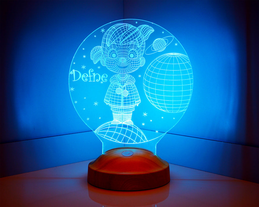 Küçük Kız Led Lamba, Kız Çocuğu Gece Lambası