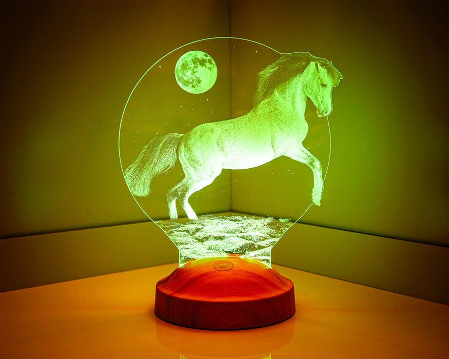 Şahlanan At Led Lamba, At Figürlü Hediye Lamba