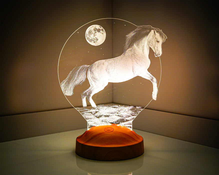 Şahlanan At Led Lamba, At Figürlü Hediye Lamba