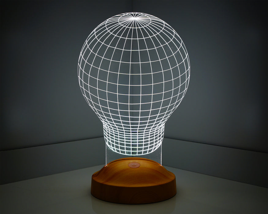 3 Boyutlu Ampul 3D Endüstriyel Tasarımcı için Hediye, Sanatçı için Hediye, Masa Lambası, Renkli Gece Lambası, Ev ve Ofis Dekoru Led Lamba