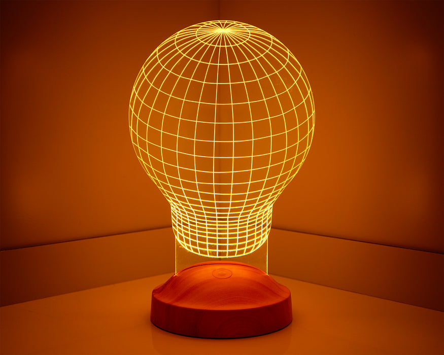 3 Boyutlu Ampul 3D Endüstriyel Tasarımcı için Hediye, Sanatçı için Hediye, Masa Lambası, Renkli Gece Lambası, Ev ve Ofis Dekoru Led Lamba