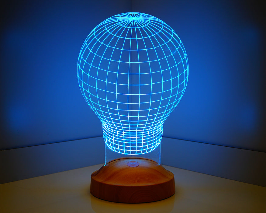3 Boyutlu Ampul 3D Endüstriyel Tasarımcı için Hediye, Sanatçı için Hediye, Masa Lambası, Renkli Gece Lambası, Ev ve Ofis Dekoru Led Lamba