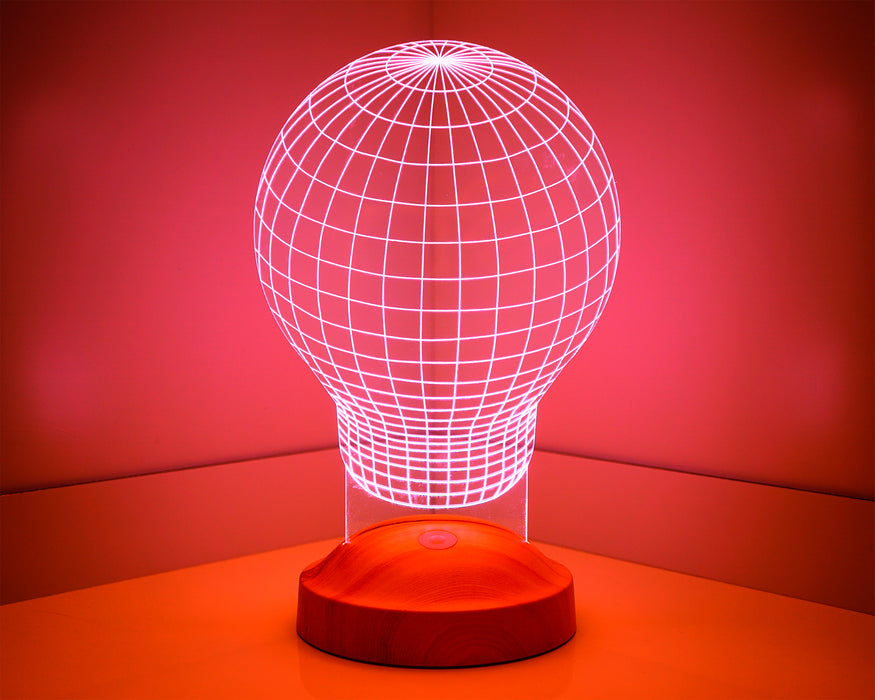 3 Boyutlu Ampul 3D Endüstriyel Tasarımcı için Hediye, Sanatçı için Hediye, Masa Lambası, Renkli Gece Lambası, Ev ve Ofis Dekoru Led Lamba