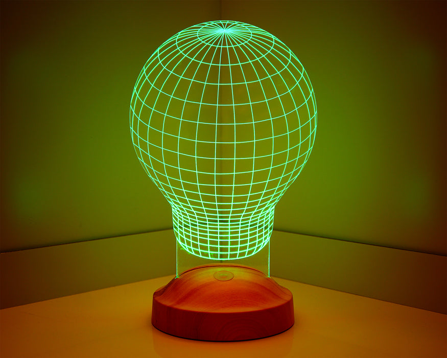 3 Boyutlu Ampul 3D Endüstriyel Tasarımcı için Hediye, Sanatçı için Hediye, Masa Lambası, Renkli Gece Lambası, Ev ve Ofis Dekoru Led Lamba