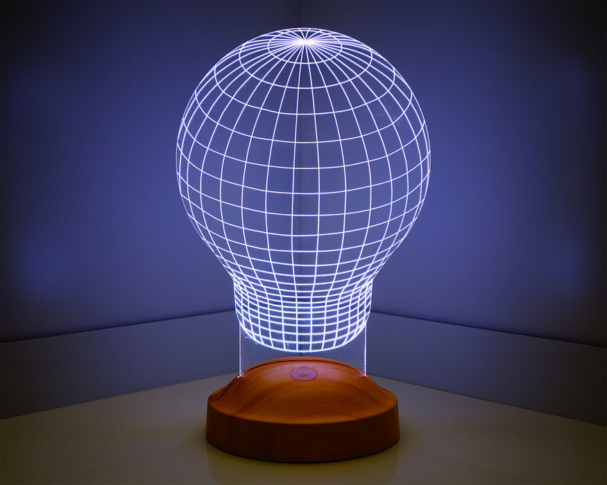 3 Boyutlu Ampul 3D Endüstriyel Tasarımcı için Hediye, Sanatçı için Hediye, Masa Lambası, Renkli Gece Lambası, Ev ve Ofis Dekoru Led Lamba