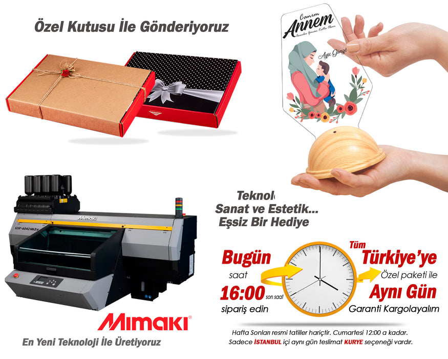 Tesettürlü Anneye Özel LED Lamba – Anlamlı Anne ve Bebek Hediyesi