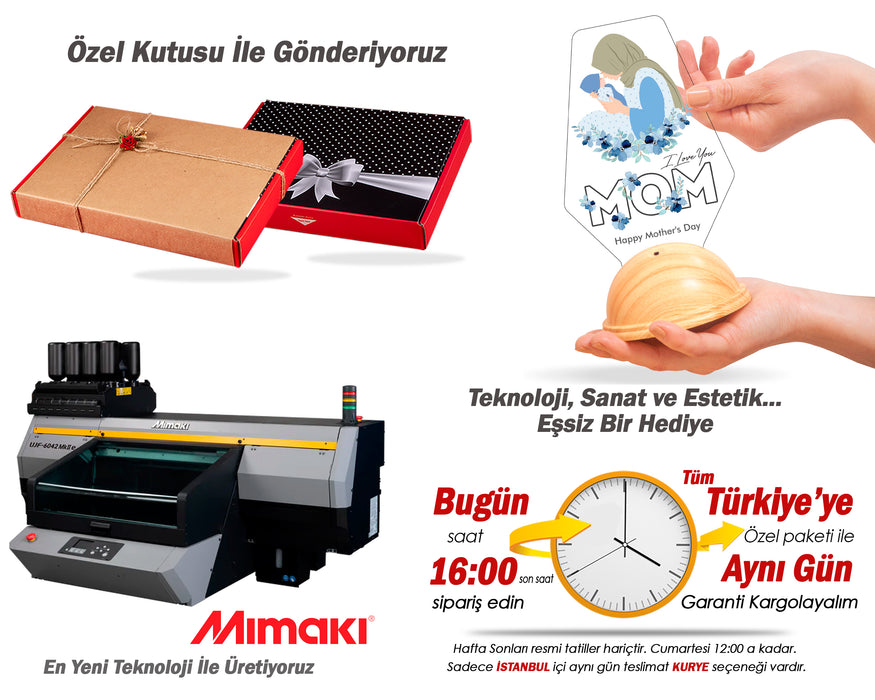 Tesettürlü Anneye LED Lamba – Kişiye Özel İlk Anneler Günü Hediyesi