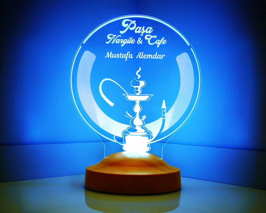 Kişiye Özel Nargile Led Lamba