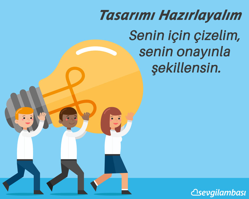 Özel Tasarım Talepli, Özel Yapım 3D Led Lamba