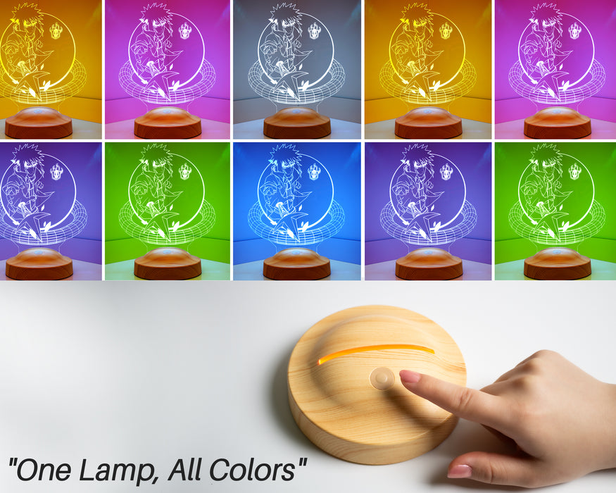 Naruto Namikaze Minato Anime Çocuk Hediyesi 3D Led Lamba