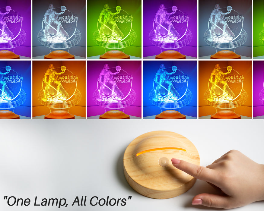 Star Wars Darth Vader Kişiye Özel Hediye 3D Led Lamba