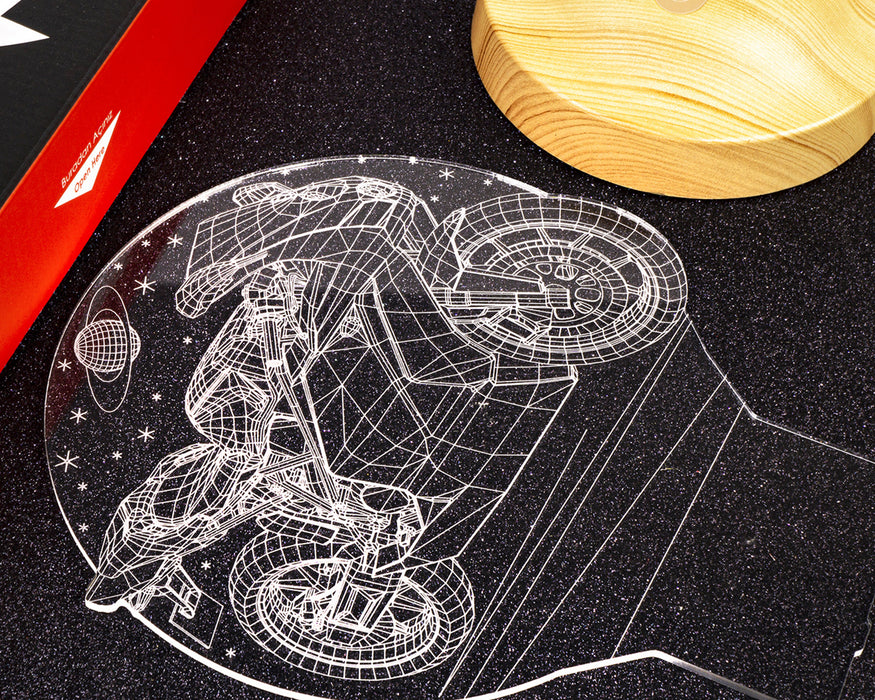 Babalar Günü Hediyesi Motosiklet Racing Motor Hayranları 3 Boyutlu, 3D Led Lamba