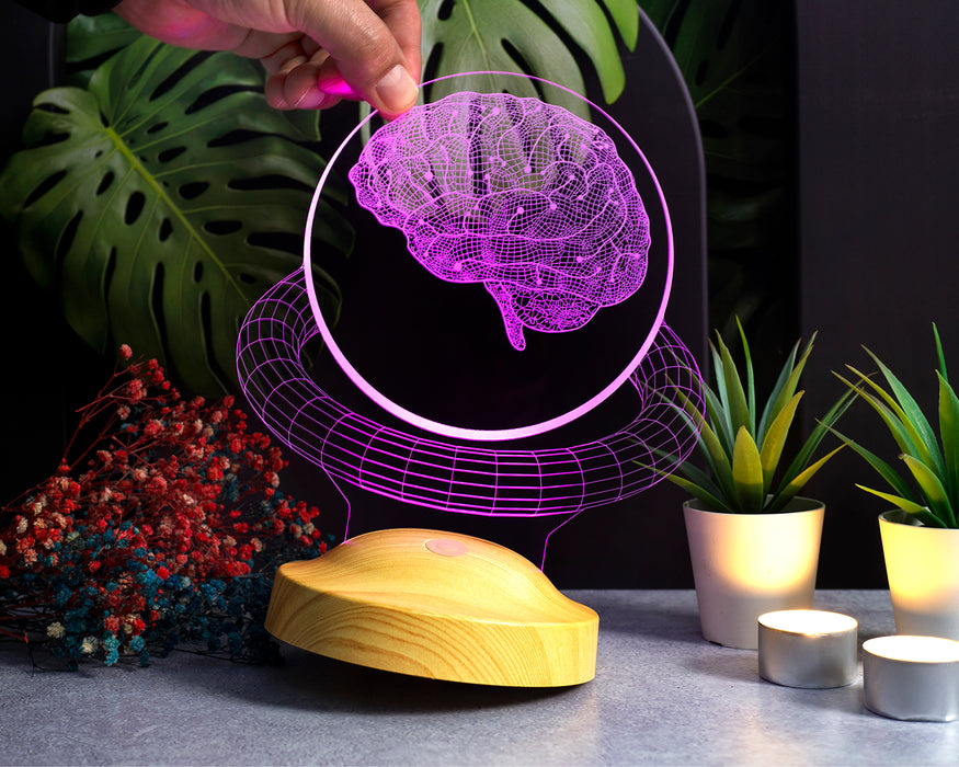 Beyin Tasarımlı 3D Led Lamba, Nöroloji Uzmanı Doktoru Hediyesi, Beyin Cerrahı için Hediye, Tıp Bayramı Hediyesi