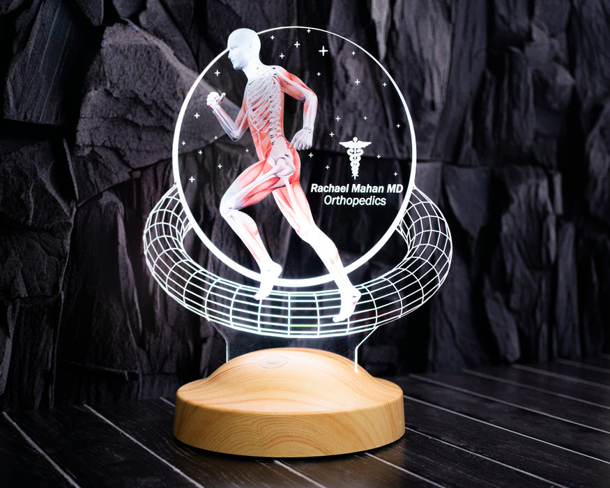 Ortopedi ve Fizyoterapi Uzmanına LED Lamba – Doktora İsimli Hediye