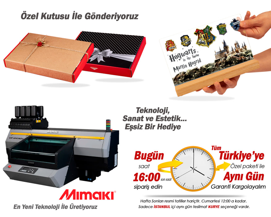 Kişiye Özel Harry Potter Hogwarts Hediyesi Çerçeve, Harry Potter Figür, Kişiye Özel Pleksi Çerçeve, Hogwarts Tablo