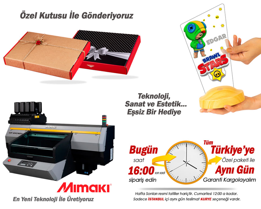 Brawl Stars Oyunu Temalı Masa Lambası, Best Brawler, Leon Brawler, Oyun Karakteri, Çocuk Odası Dekor Lamba Işıklı Ürün UV Renkli Baskılı Ürün Yeni Ürün