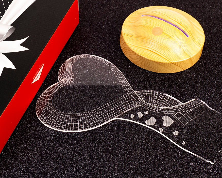 Kişiye Özel Kalp Doğum Günü, Kalpli Hediye, İyi Ki Doğdun Hediyesi, 3 Boyutlu Led Lamba