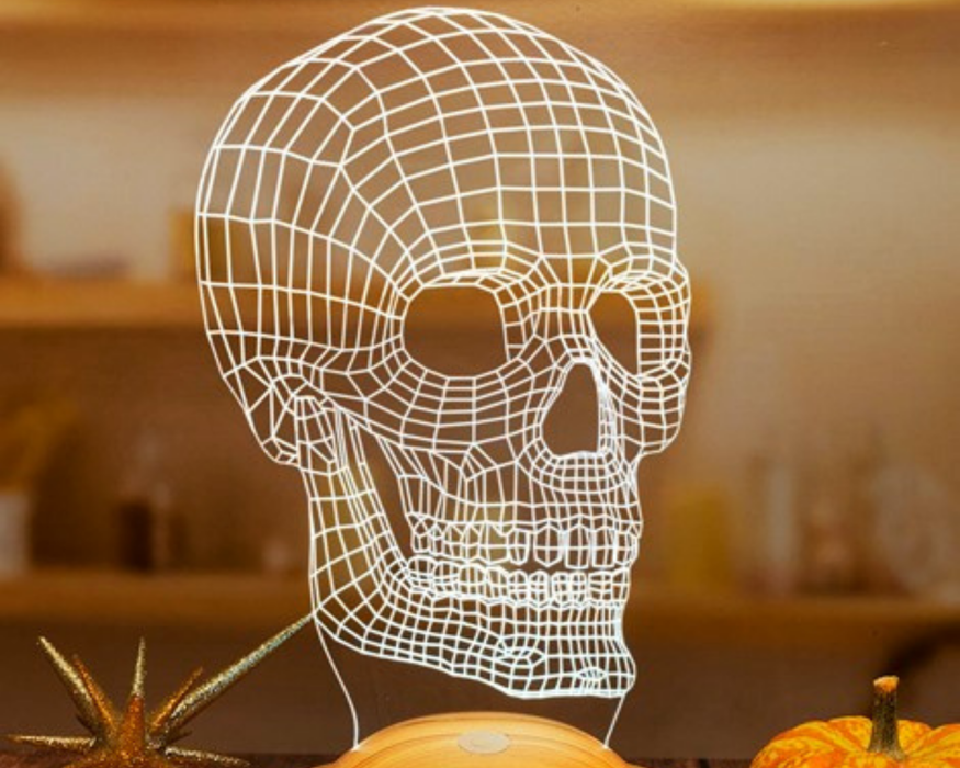 Kuru Kafa Dijital Artwork Gece Lambası, 3 Boyutlu Led Lamba