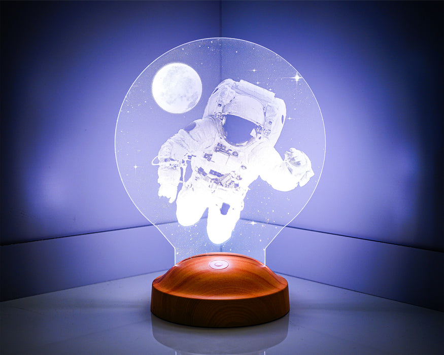 3 Boyutlu Astronot Led Lamba