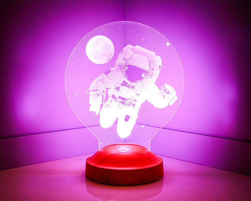 3 Boyutlu Astronot Led Lamba