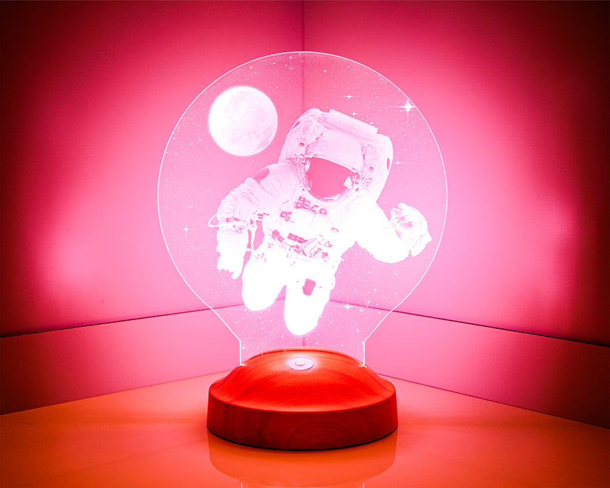 3 Boyutlu Astronot Led Lamba