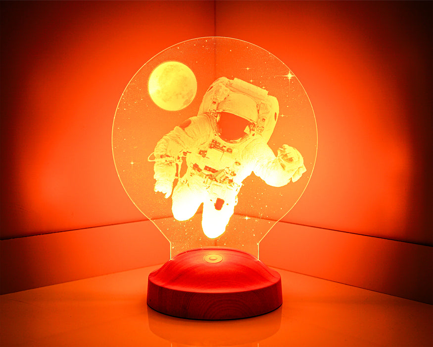 3 Boyutlu Astronot Led Lamba