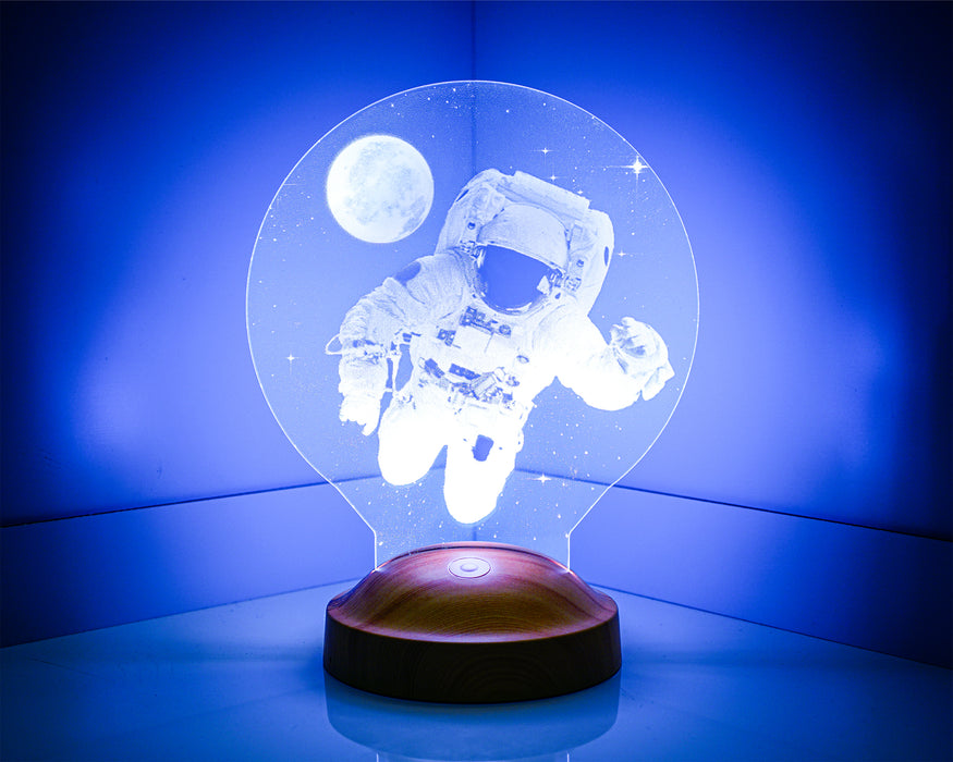 3 Boyutlu Astronot Led Lamba