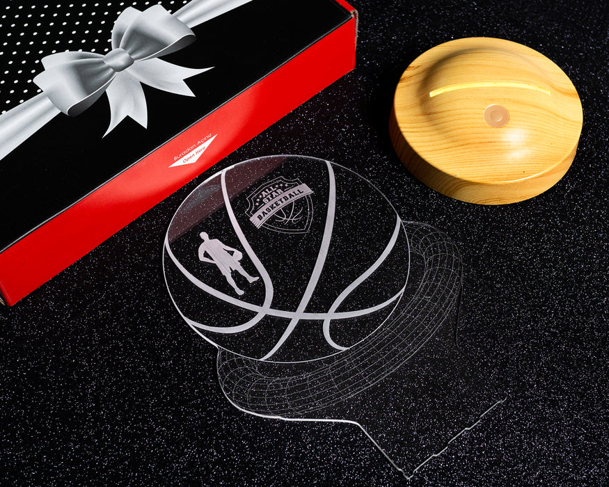 Kişiye Özel 3 Boyutlu Basketbol Led Lamba