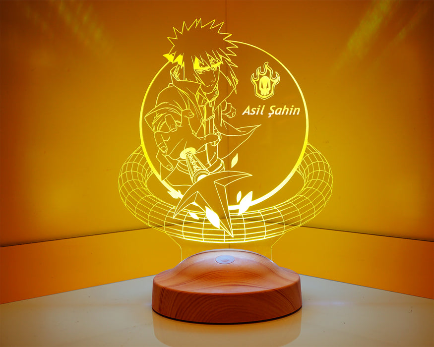 Naruto Namikaze Minato Anime Çocuk Hediyesi 3D Led Lamba