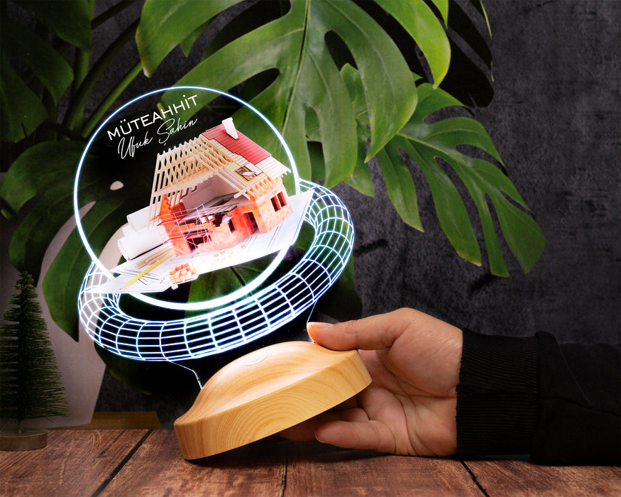 Müteahhide Hediye, Müteahhit Hediye Led Masa Lambası, Müteahhit Makamına İsimli Ofis Hediyesi