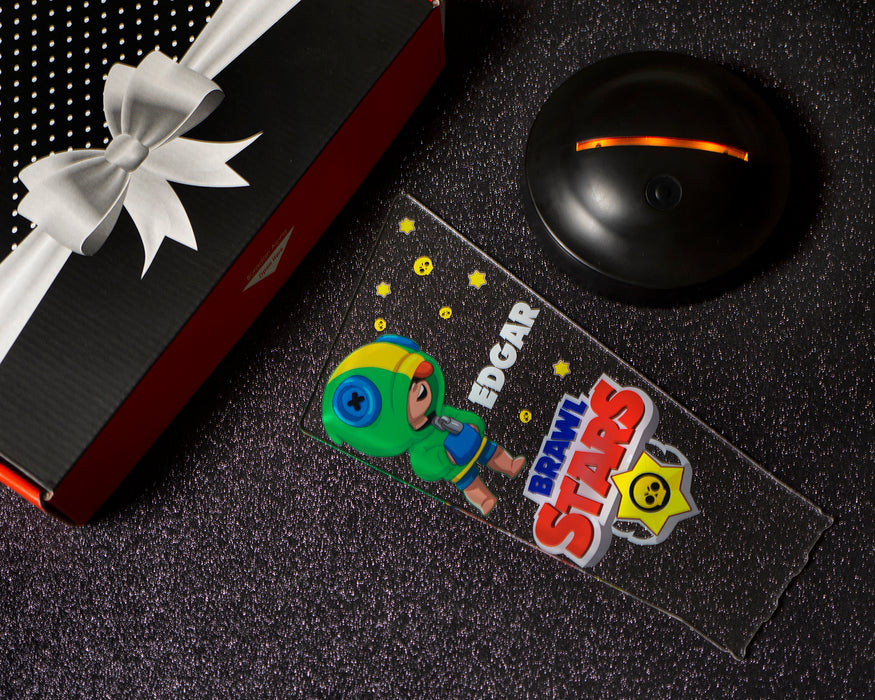 Brawl Stars Oyunu Temalı Masa Lambası, Best Brawler, Leon Brawler, Oyun Karakteri, Çocuk Odası Dekor Lamba Işıklı Ürün UV Renkli Baskılı Ürün Yeni Ürün