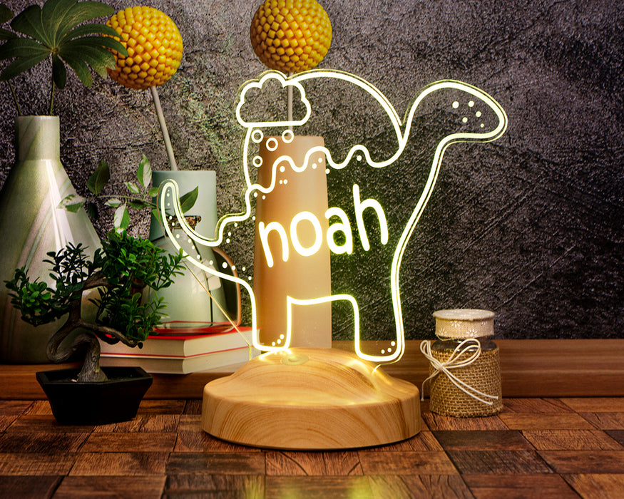 Sevimli Dinozor Gece Lambası – Çocuklara Özel Hediye