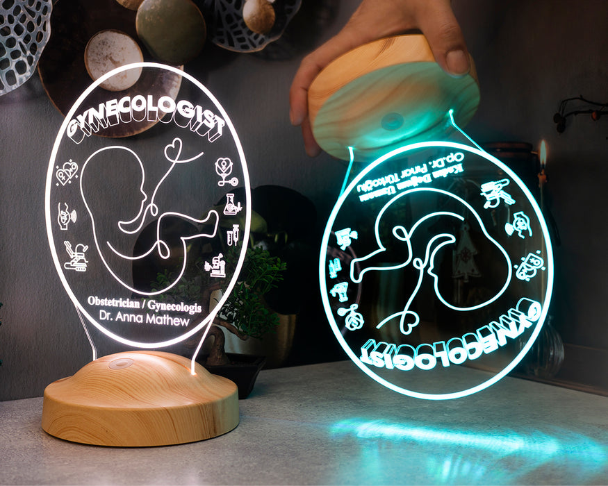 Jinekolog Hediyesi LED Lamba – Kadın Doğum Doktoruna Özel Hediye