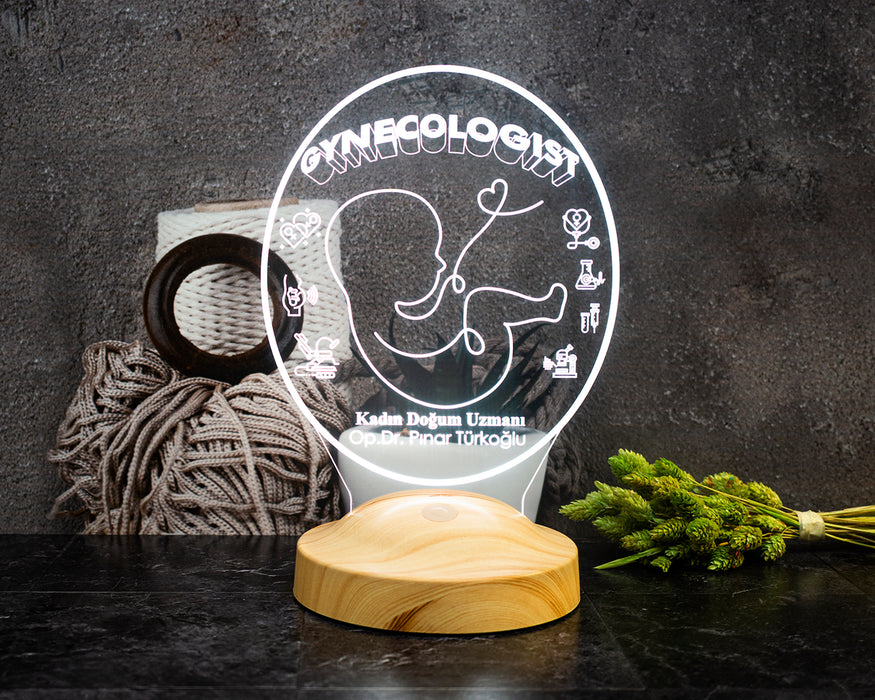 Jinekolog Hediyesi LED Lamba – Kadın Doğum Doktoruna Özel Hediye