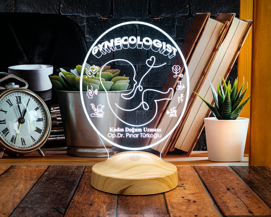 Jinekolog Hediyesi LED Lamba – Kadın Doğum Doktoruna Özel Hediye