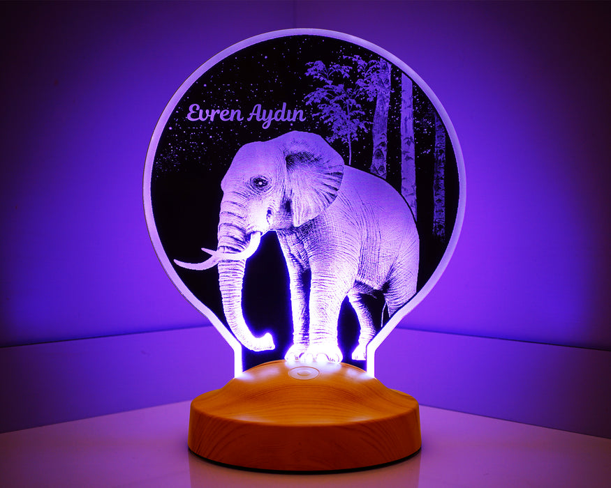 Fil Lamba Kişiye Özel Led  Lamba