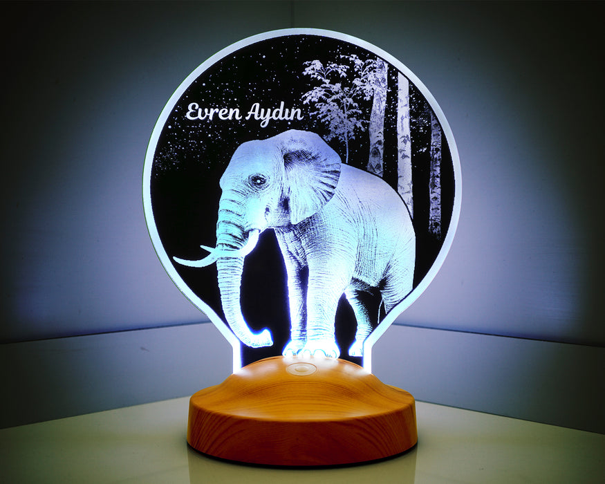 Fil Lamba Kişiye Özel Led  Lamba