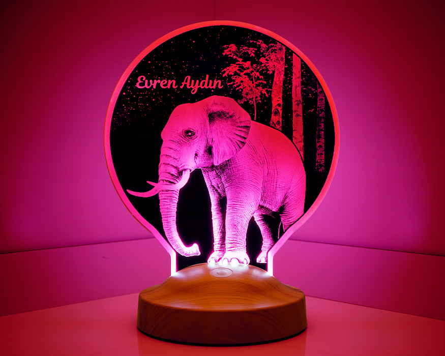 Fil Lamba Kişiye Özel Led  Lamba