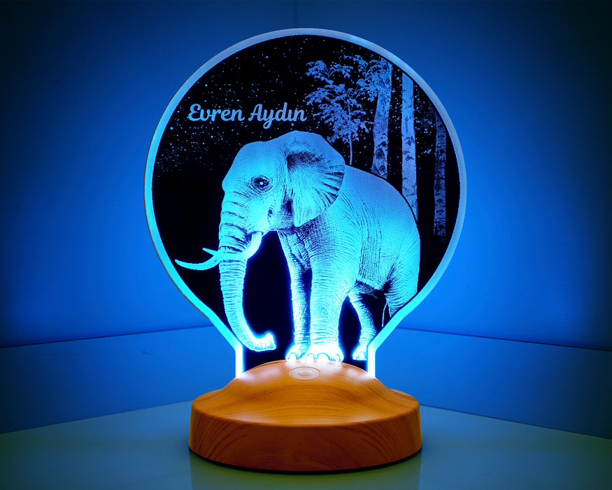 Fil Lamba Kişiye Özel Led  Lamba