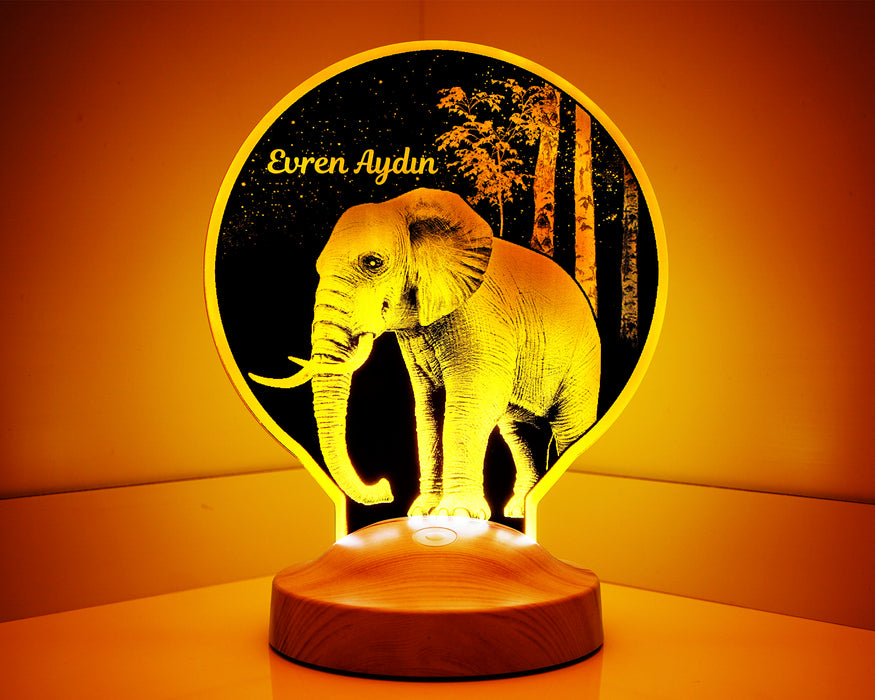 Fil Lamba Kişiye Özel Led  Lamba