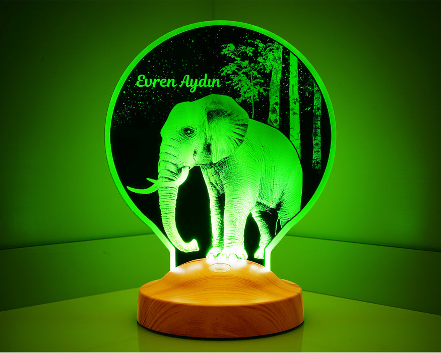 Fil Lamba Kişiye Özel Led  Lamba