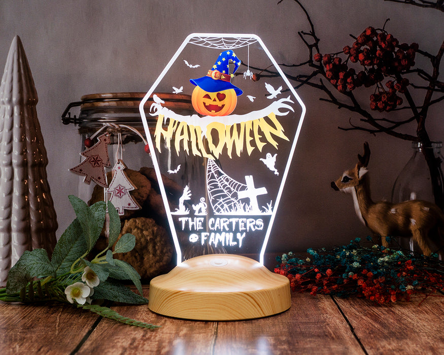 Cadılar Bayramı Hediyesi Halloween Bal Kabağı Figürlü Hediye Led Lamba