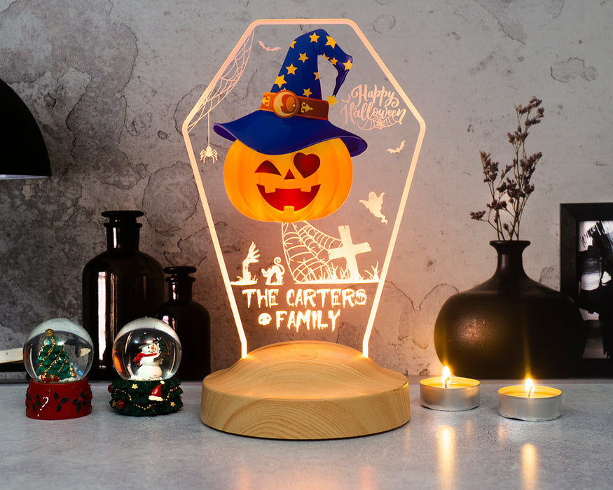 Halloween Balkabağı LED Lamba – Cadılar Bayramı Temalı Dekoratif Hediye