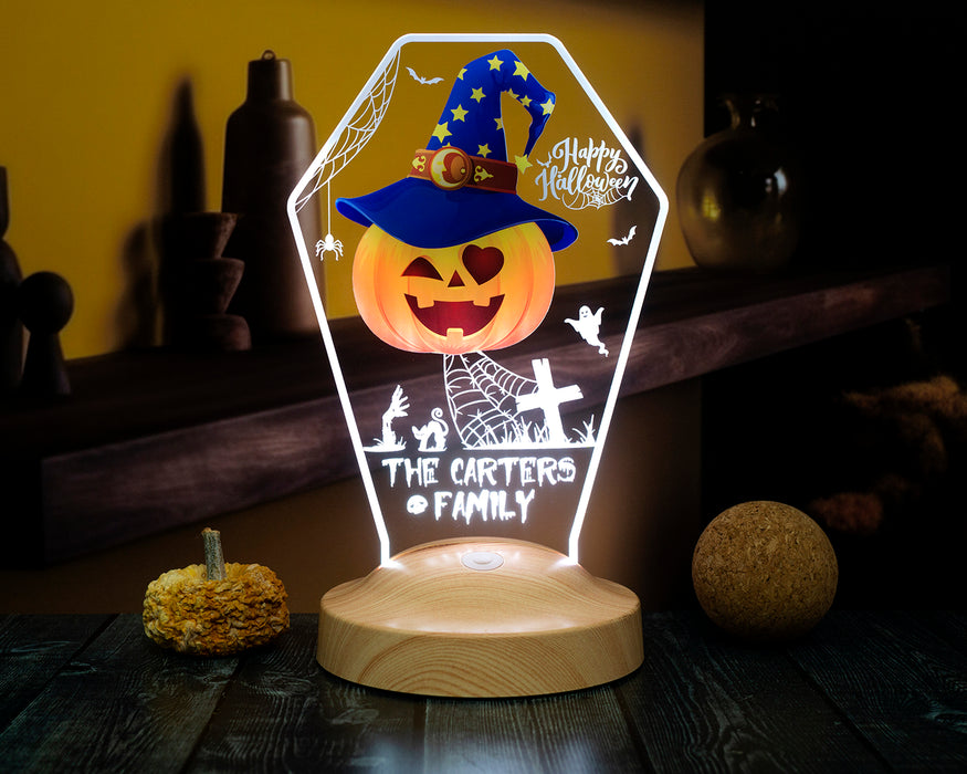 Halloween Balkabağı LED Lamba – Cadılar Bayramı Temalı Dekoratif Hediye