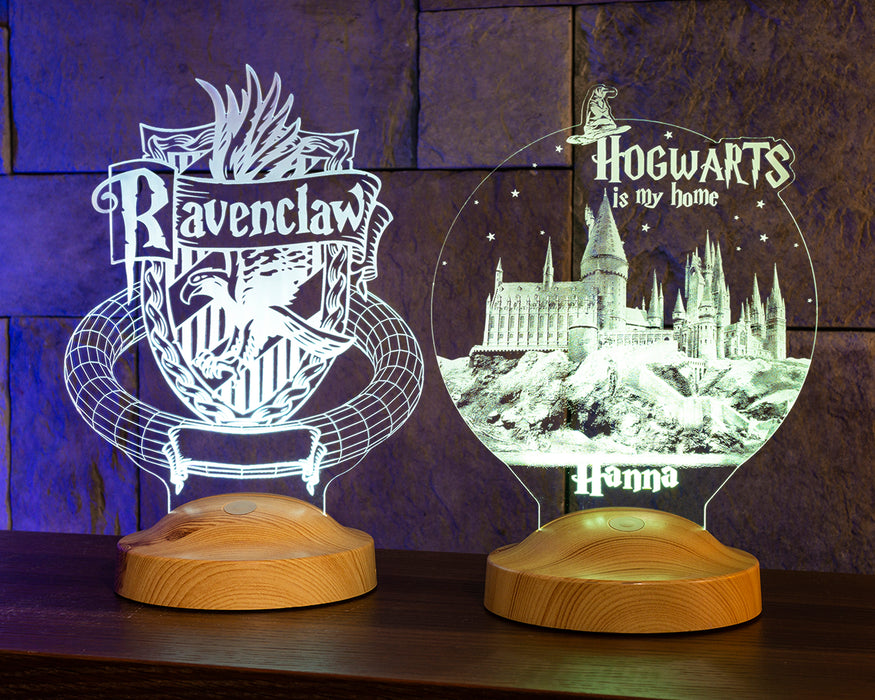 Kişiye Özel Harry Potter Hogwarts Ravenclaw Hediyesi, Harry Potter Ravenclaw, Hogwarts Hediyesi 3D Led Lamba