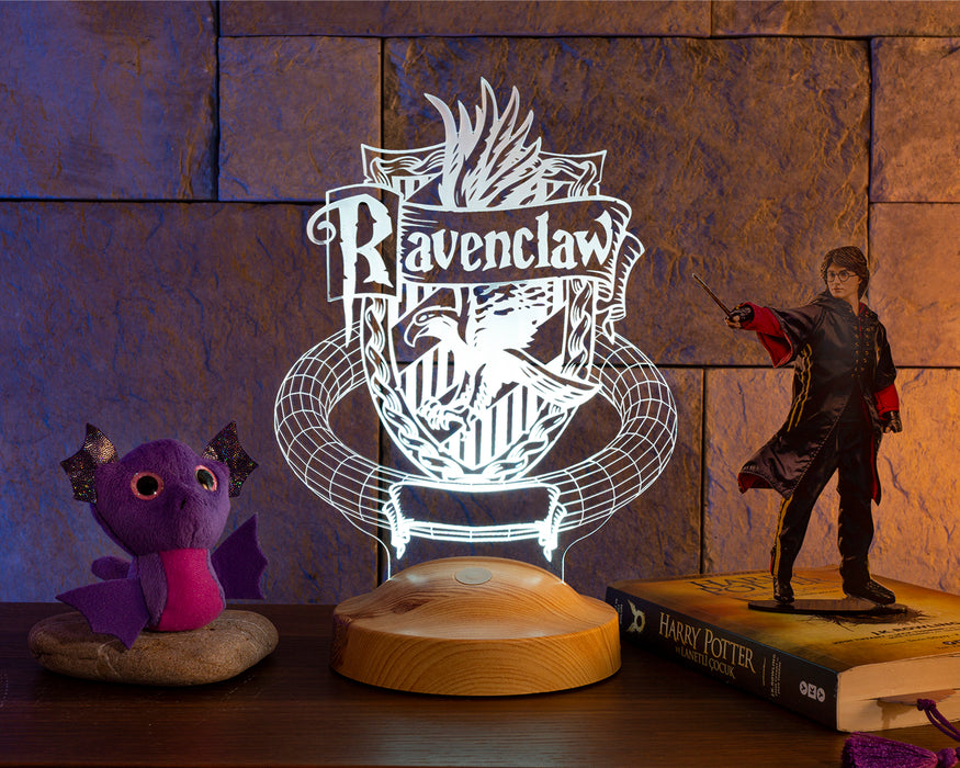 Kişiye Özel Harry Potter Hogwarts Ravenclaw Hediyesi, Harry Potter Ravenclaw, Hogwarts Hediyesi 3D Led Lamba