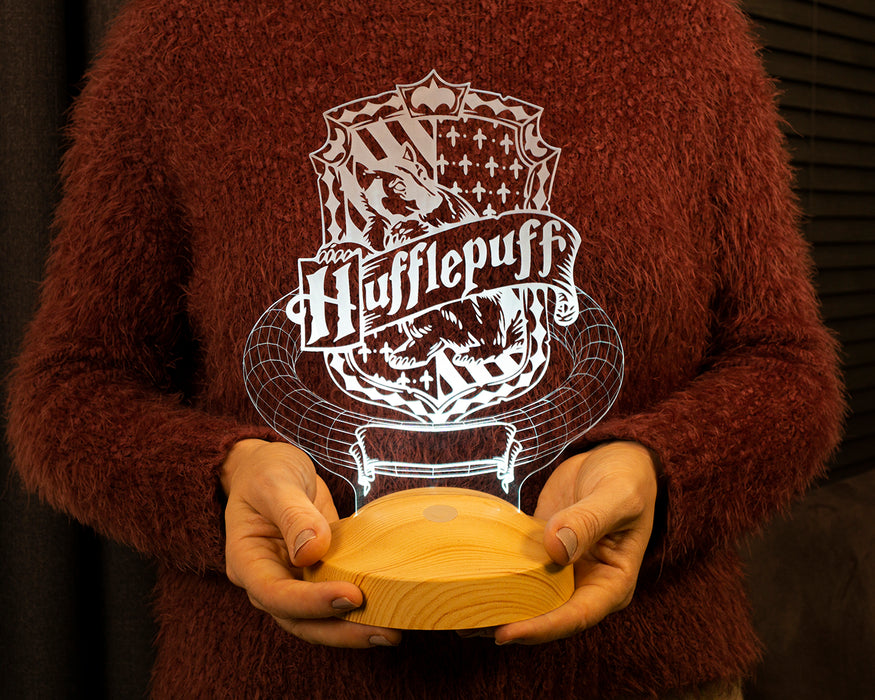 Kişiye Özel Harry Potter Hogwarts Hufflepuff Hediyesi, Harry Potter Hufflepuff, Hogwarts Hediyesi 3D Led Lamba