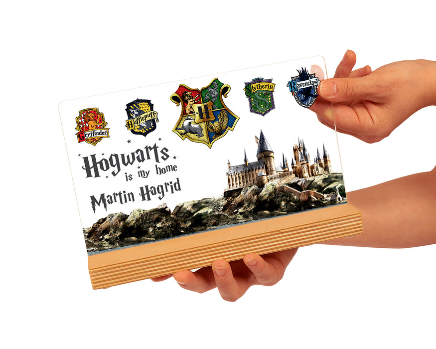 Kişiye Özel Harry Potter Hogwarts Hediyesi Çerçeve, Harry Potter Figür, Kişiye Özel Pleksi Çerçeve, Hogwarts Tablo
