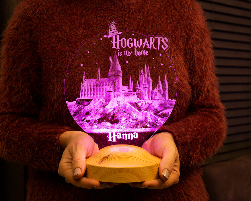 Kişiye Özel Harry Potter Hogwarts Hediyesi, Hogwarts, 3D Led Lamba